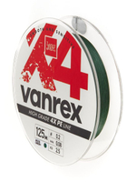 Шнур плетёный Lucky John Vanrex х4 BRAID Moss Green 125/014