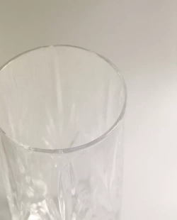ZARA HOME ВЫСОКИЙ СТАКАН С РЕЛЬЕФНЫМ УЗОРОМ», ПРОЗРАЧНЫЙ