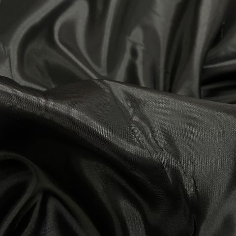 Ткань подкладочная ш150см 100% п/э,цвет черный