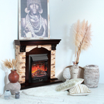 Каминокомплект Real Flame Dublin Corner Rock AO с очагом Majestic Lux Black (угловой) (без пульта)
