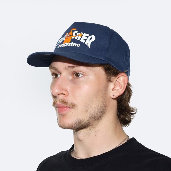 Кепка Thrasher x Toy Machine Sect Snapback (navy) артикул: - купить в магазине Дайс