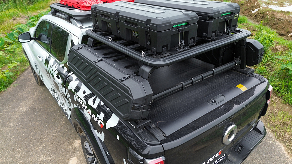Силовой каркас-кунг Baja Racing (тип А) с 2-мя большими рыбацкими ящиками Ford F-150, Toyota Tundra
