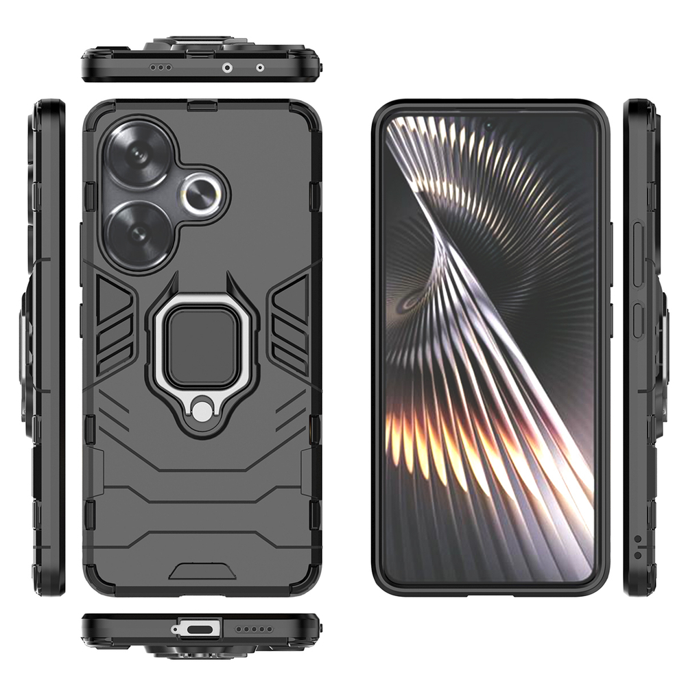 Противоударный чехол с кольцом Panther Case для Poco F6