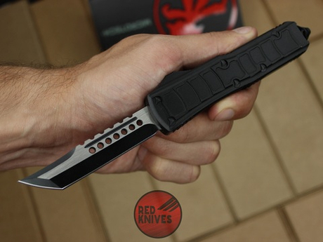Нож Microtech UTX-85 Stepside H/E , клинок хелхаунд RK-346