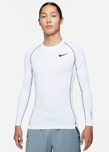 Компрессионка  Nike Pro Dri-Fit Tight Top LS M - белый