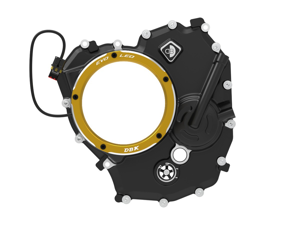 CCDVL18D DBK CLEAR WET CLUTCH COVER EVO LED (P V2, SF V2, MTS V2 2025)