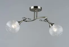 Люстра потолочная Rilon 5471/2 AB, 2×40 Вт, бронзовая