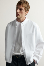 РУБАШКА BOXY FIT — ZARA
