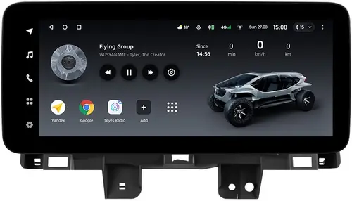 Магнитола для Honda CR-V 4 2012-2016 - Teyes LUX ONE ROUND монитор 12.3", Android 10, Быстрая, CarPlay, 4G SIM-слот