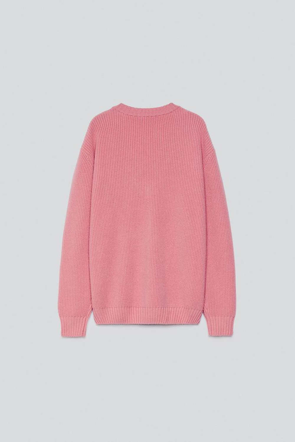 ZARA X BAISI GUADAGNINO КАШЕМИРОВЫЙ СВИТЕР, РОЗОВЫЙ
