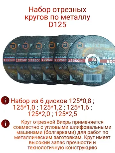 Набор отрезных кругов
