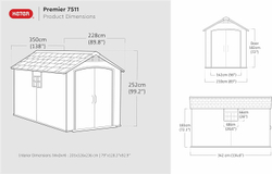 Садовый хозблок Keter Premier 7511