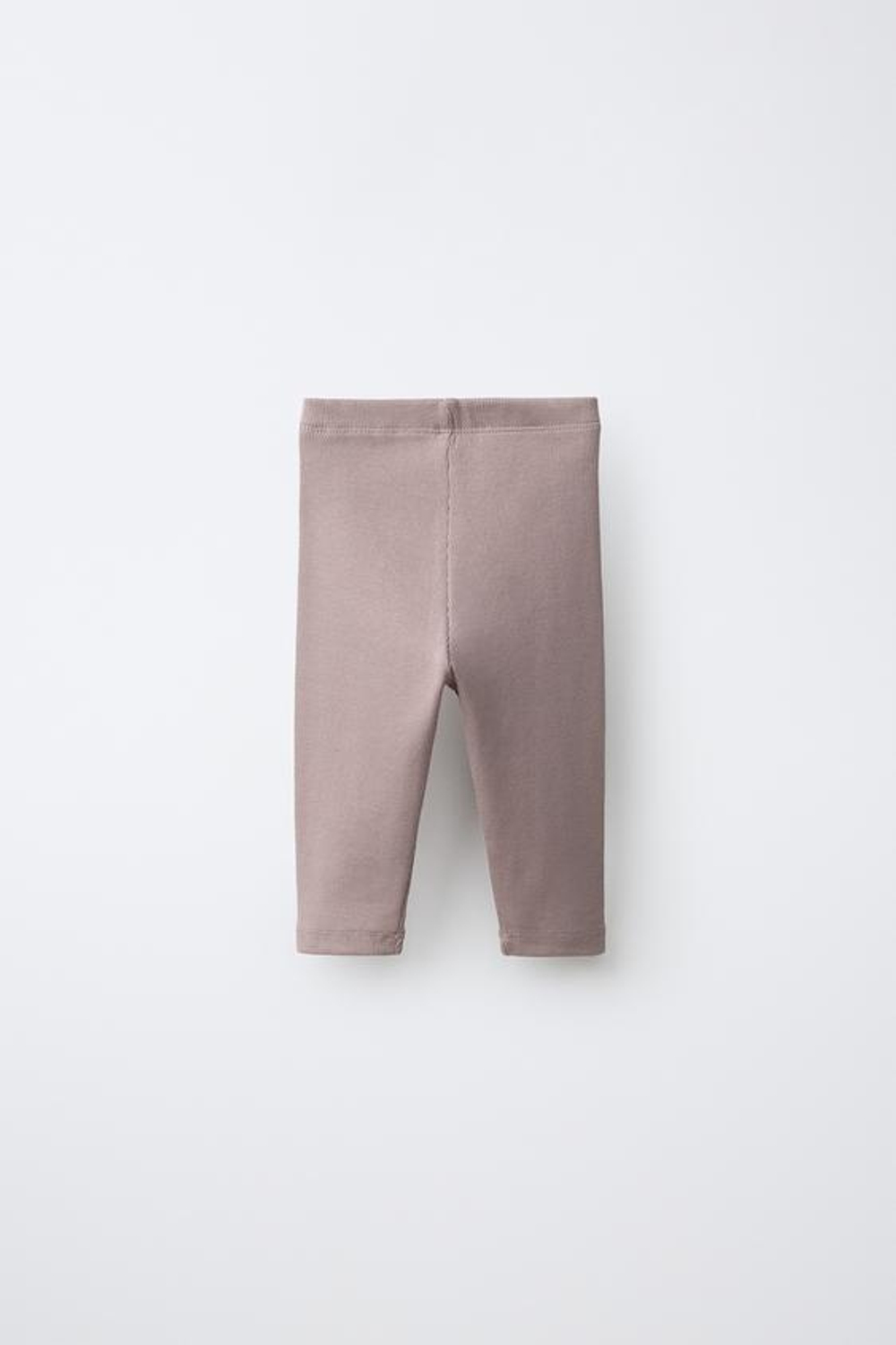 ZARA ЛЕГИНСЫ В РУБЧИК С НАШИВКОЙ, ПУДРОВО-РОЗОВЫЙ