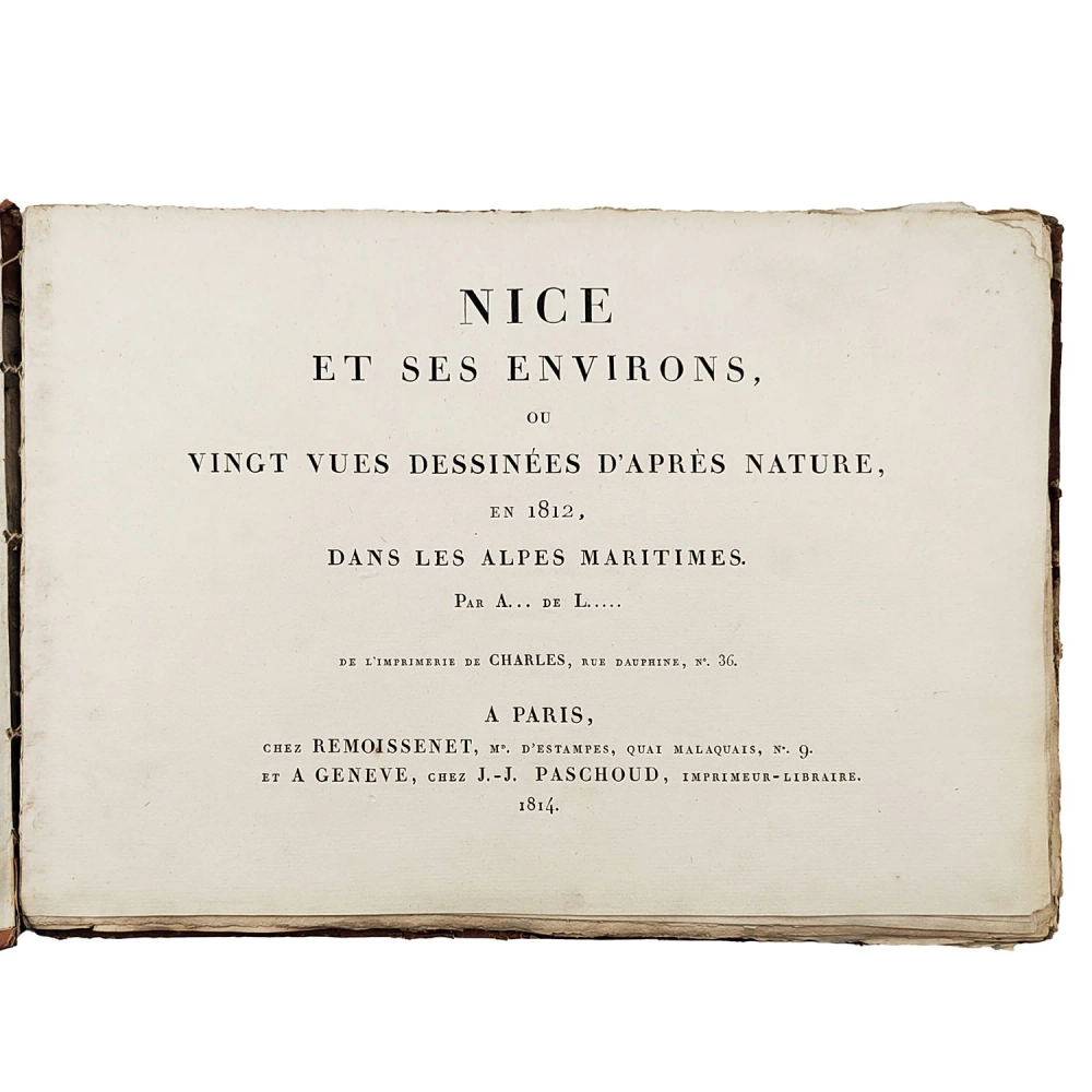 Ницца и ее окрестности, или 20 видов с натуры. [Nice et ses environs...] 1814. Гравюры