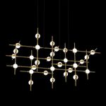 Люстра Molecular 30 black/gold