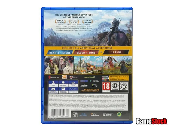 PS4 The Witcher 3 Wild Hunt GOTY / Ведьмак 3 Дикая охота (Б/У, Русские субтитры, CUSA-05571)