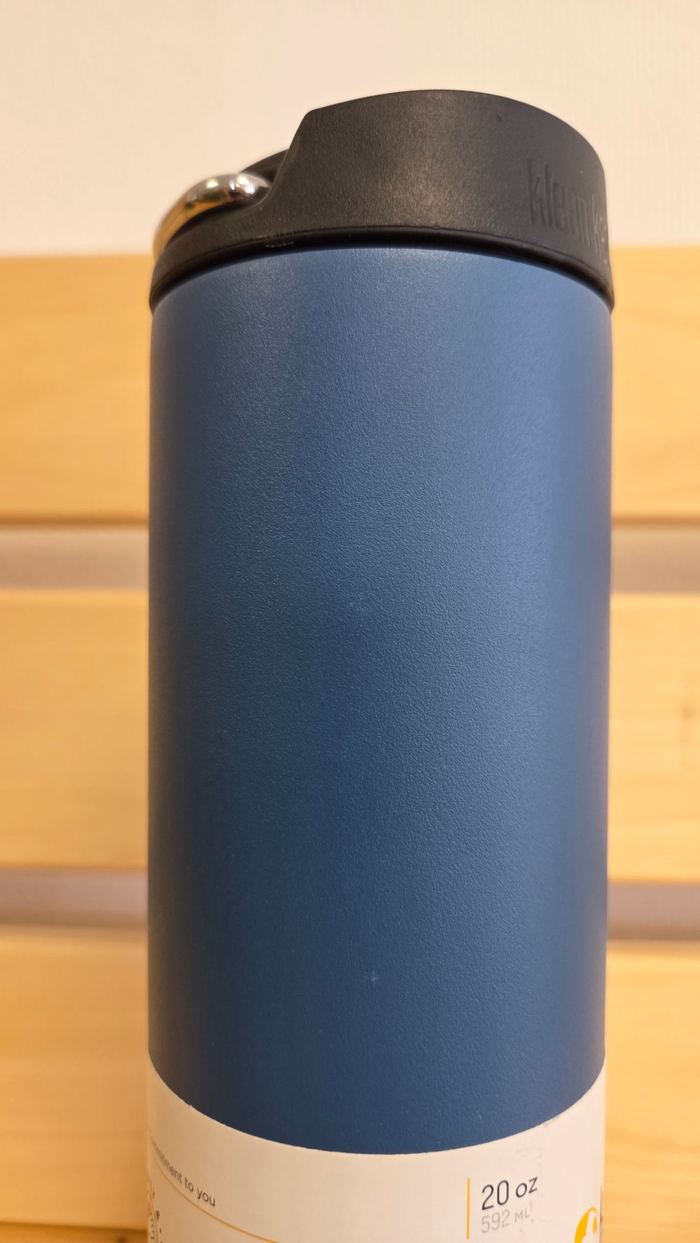 Термокружка Klean Kanteen TKWide Cafe Cap 20oz (592 мл) Real Teal (мелкие потертости)