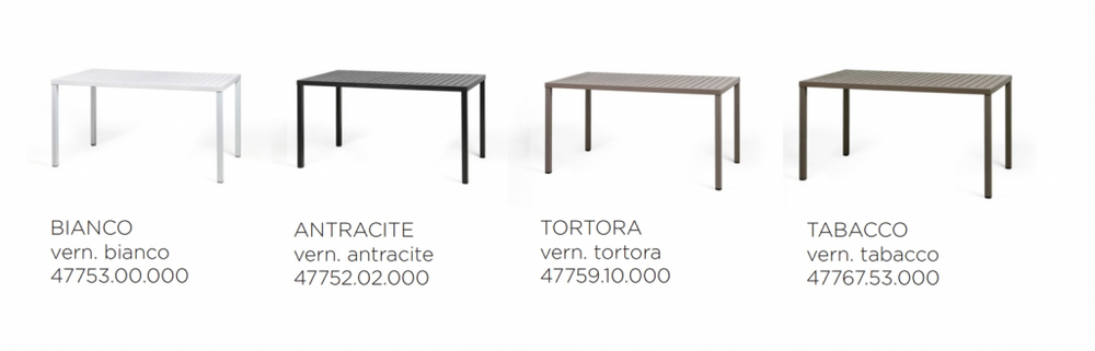 Стол пластиковый обеденный Nardi Cube 140x80, тортора
