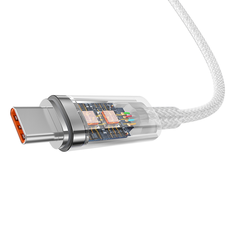 USB-A - USB-C Кабель Baseus Explorer STC Charging+Data 100W 1m - White