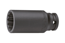 Ударная длинная головка 1/2" 30мм. 12 граней 84302M30