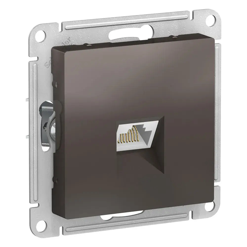ATLASDESIGN РОЗЕТКА компьютерная RJ45 кат. 6A, механизм, МОККО