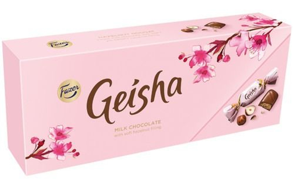 Fazer Шоколадные конфеты Geisha с фундуком и нугой 270 г (Из Финляндии)