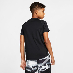 Футболка для мальчика теннисная Nike Pro SS FTTD Top - черный