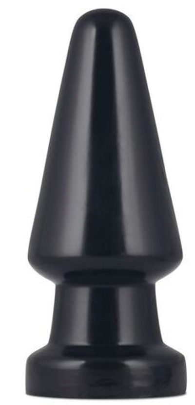 Черная анальная пробка King-Sized Anal Shocker - 19 см. (Цвет: черный)