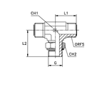 Штуцер FRTA D14 ORFS 1 - BSP 1/4