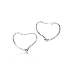 Серьги - кольца из серебра 925 , Tiffany💠Open heart.  ✨Exlusive✨ В наличии
