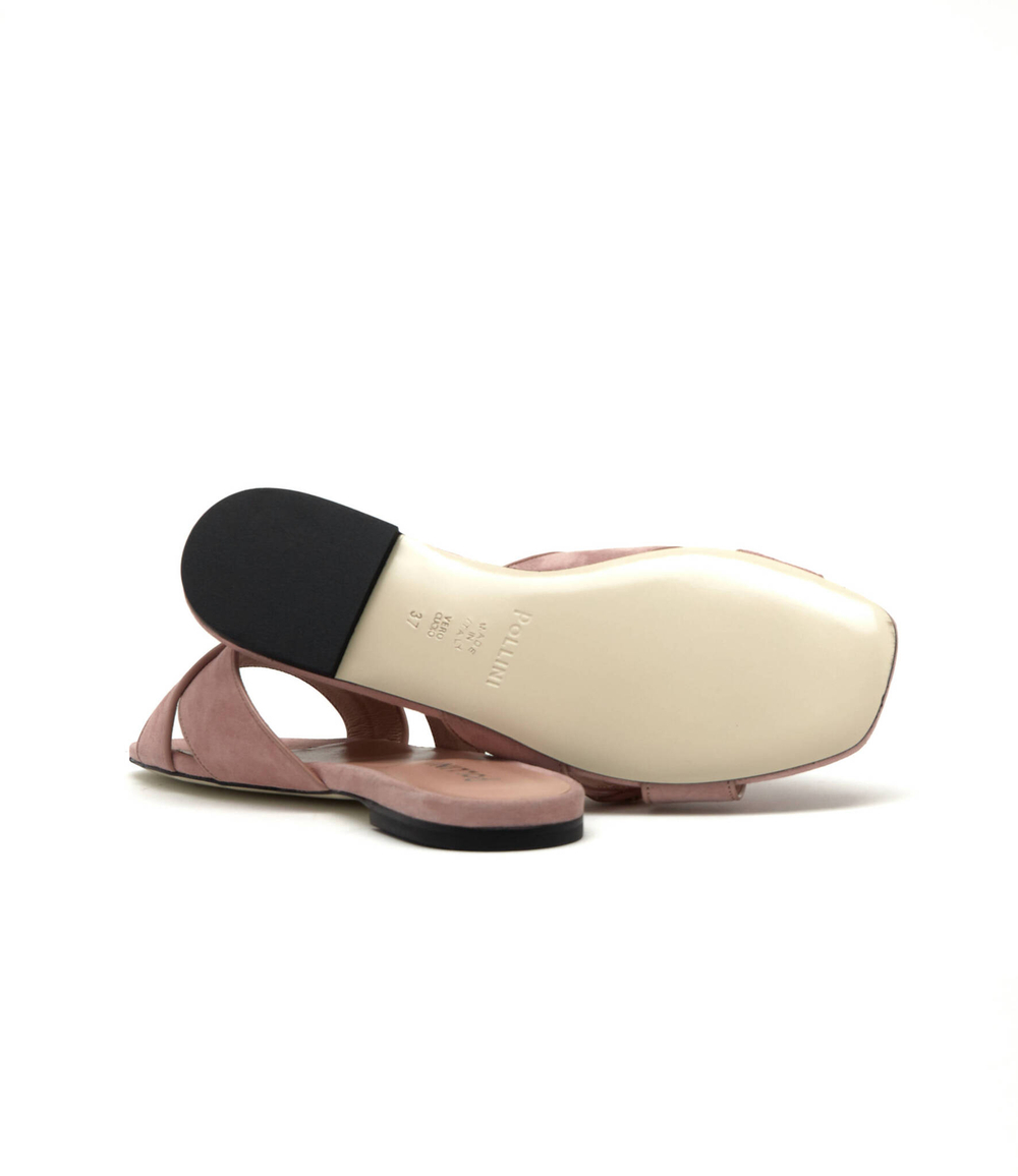 Кожаные шлепанцы Pollini - розовый(SA28191C0ETA3)