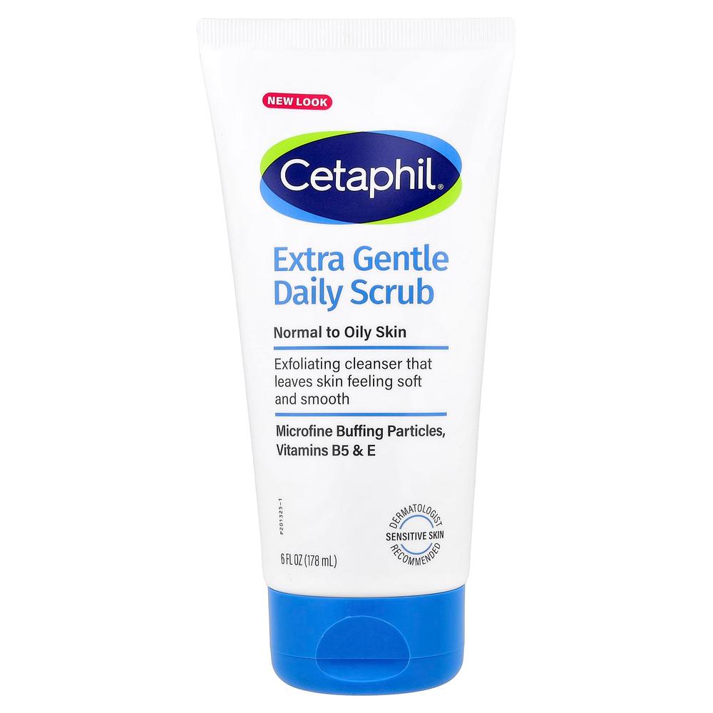 Cetaphil, ультранежный скраб для ежедневного применения, для нормальной и жирной кожи, 178 мл (6 жидк. унций)