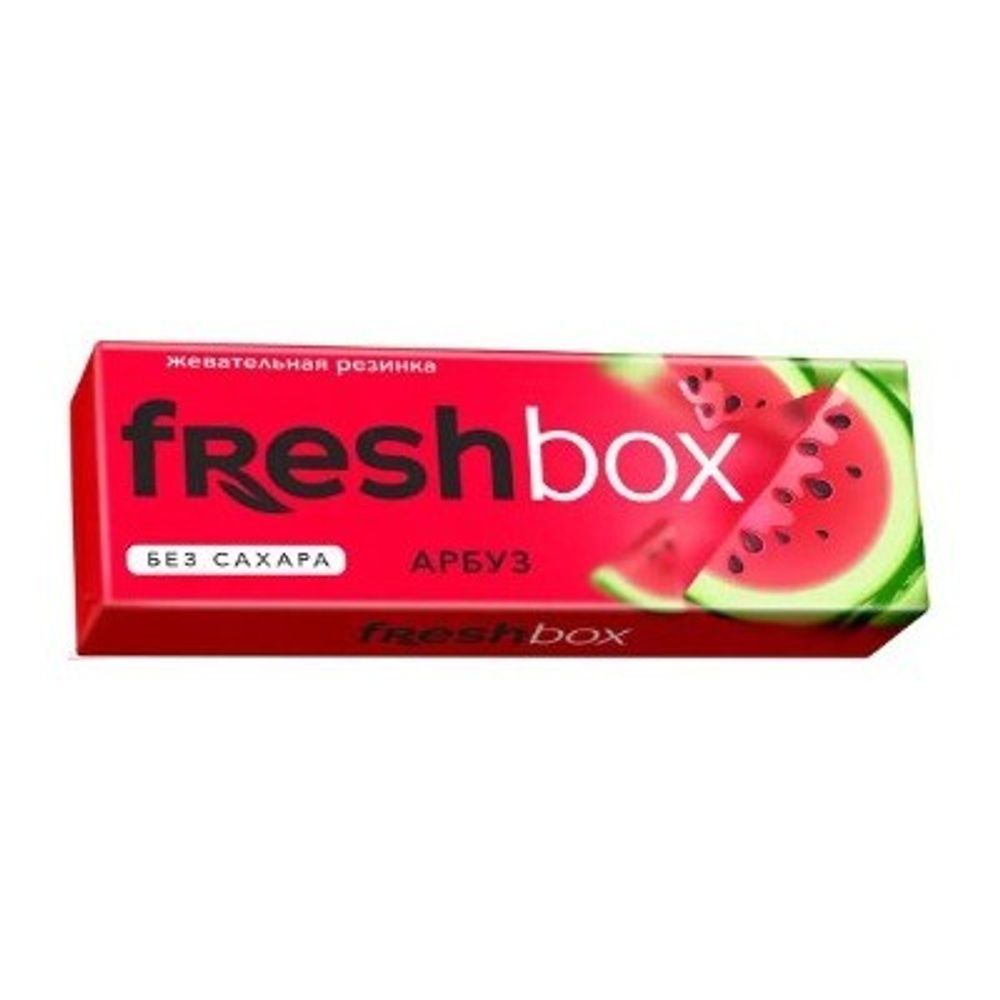 Жевательная резинка без сахара FreshBox со вкусом арбуза 12,65гр