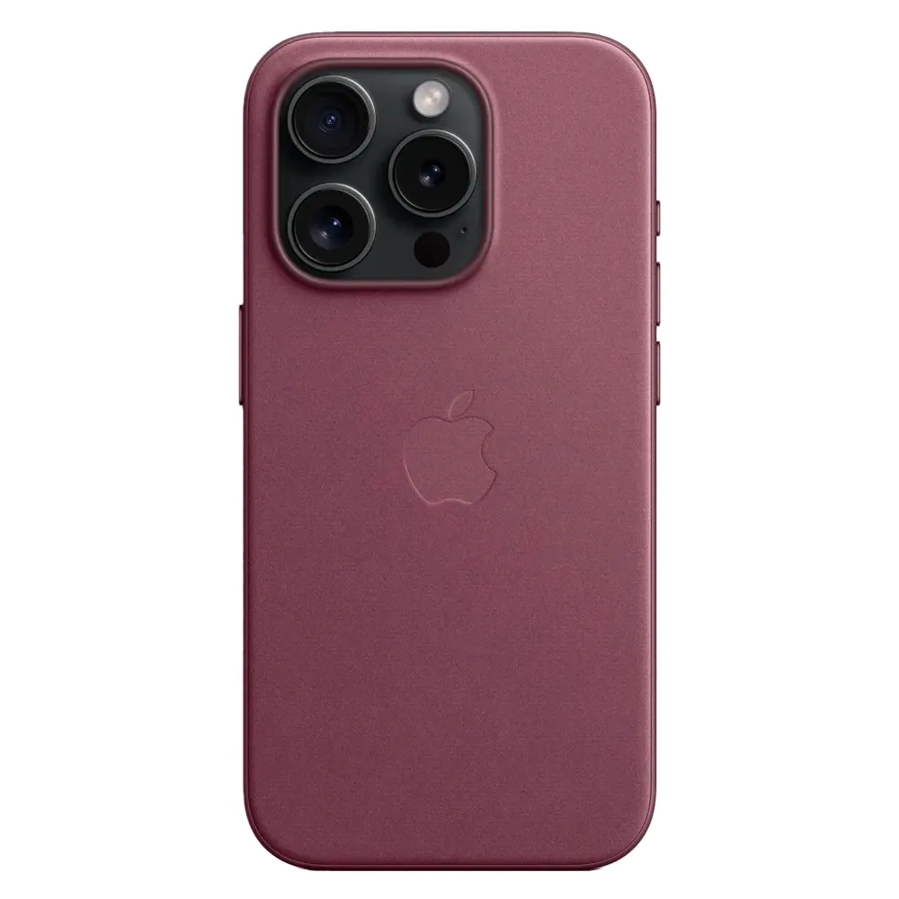 Тканевый чехол с поддержкой MagSafe Apple FineWoven Case для iPhone 15 Pro, Mulberry (Красная шелковица)