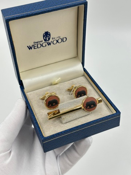 Комплект из запонок и зажима для галстука «Слон» Wedgwood