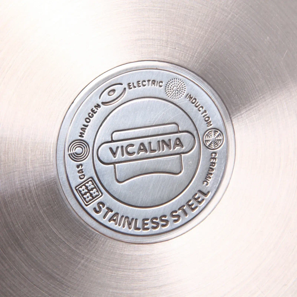 Кастрюля из нержавеющей стали VICALINA 3,7л, индукция, VL-1074