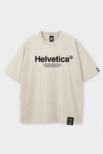 Футболка SHMOT "HELVETICA" GARMENT DYE Кремовый