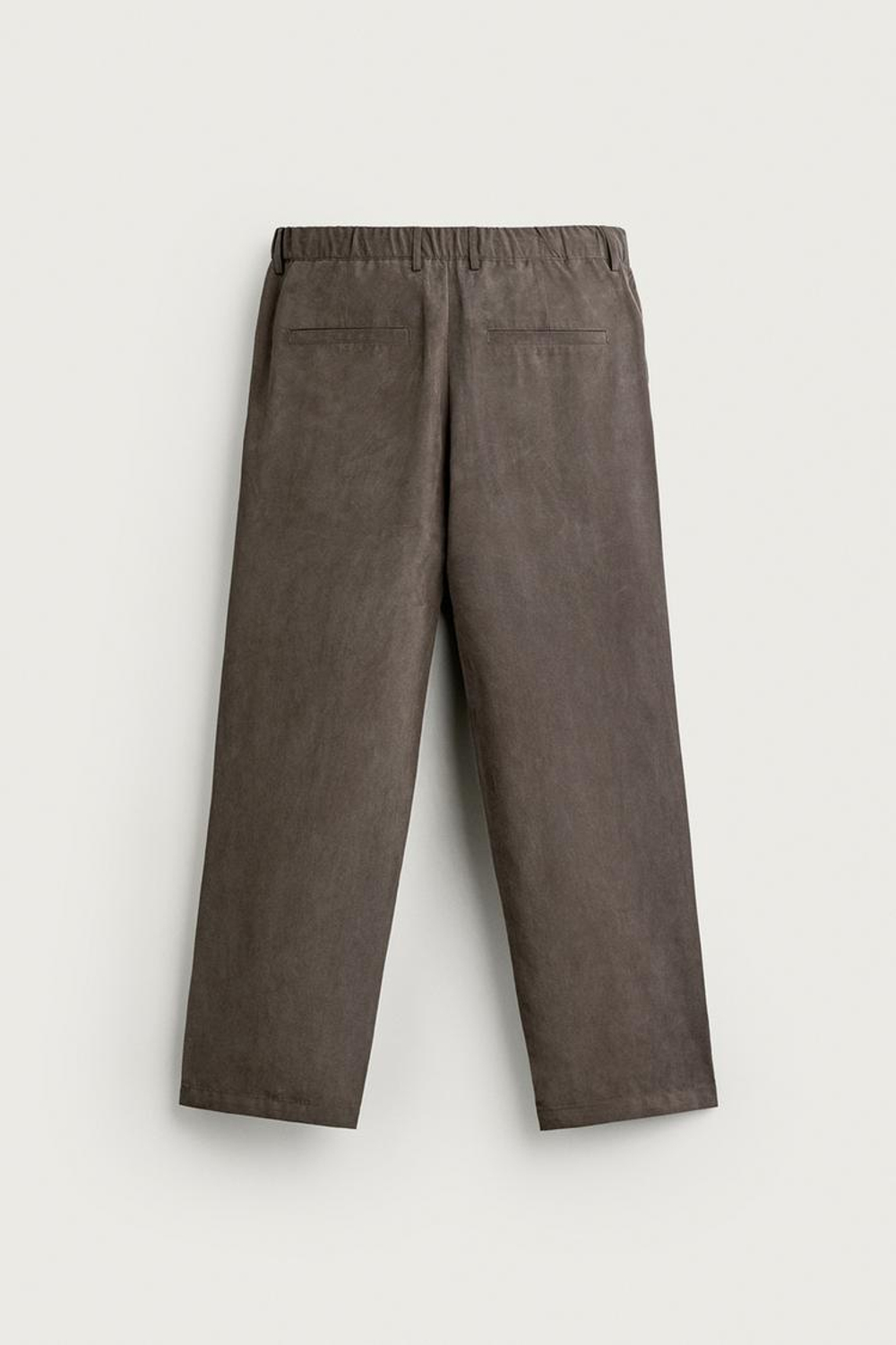 ZARA СТРУЯЩИЕСЯ БРЮКИ RELAXED FIT, РОЗОВАТО-КОРИЧНЕВЫЙ
