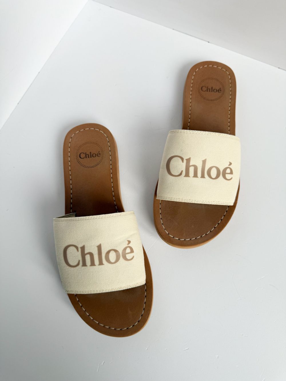 Текстильные шлёпанцы Chloe, 35