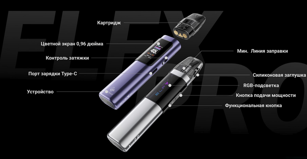 ELFBAR ELFX PRO Refillable Dual Mesh 1200mAh Pod Kit