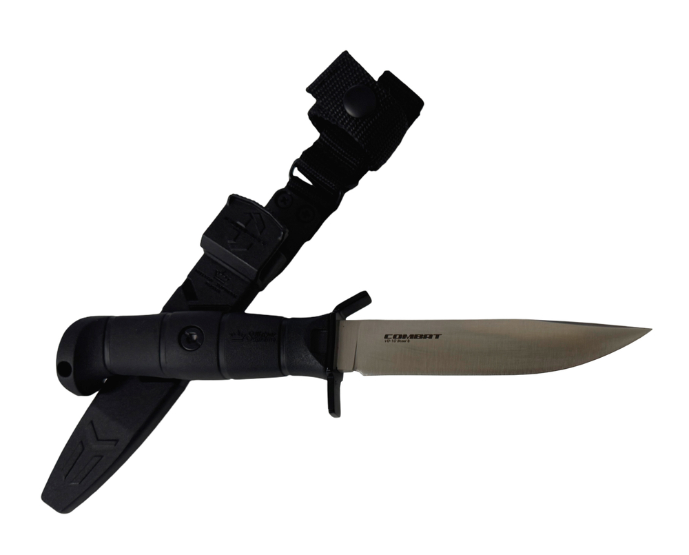 Нож тактический Combat, сталь VG-10 (Cryo) Convex, Satin, Kizlyar Supreme, 4610094298304