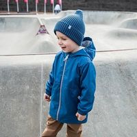 Шапка свечка из смесовой шерсти однослойная с отворотом "Гроза"