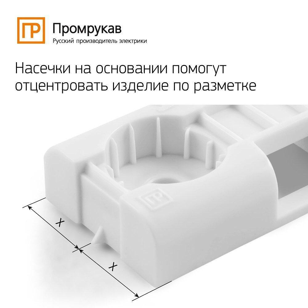 Площадка под стяжку для прямого монтажа черная (100 шт/уп) Промрукав