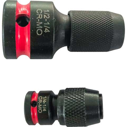 Битодержатели ударные Scheppach 1/4(F)х1/4(F), 1/2(F)х1/4(F), набор 2 предмета Sch-HW-S28(63757)