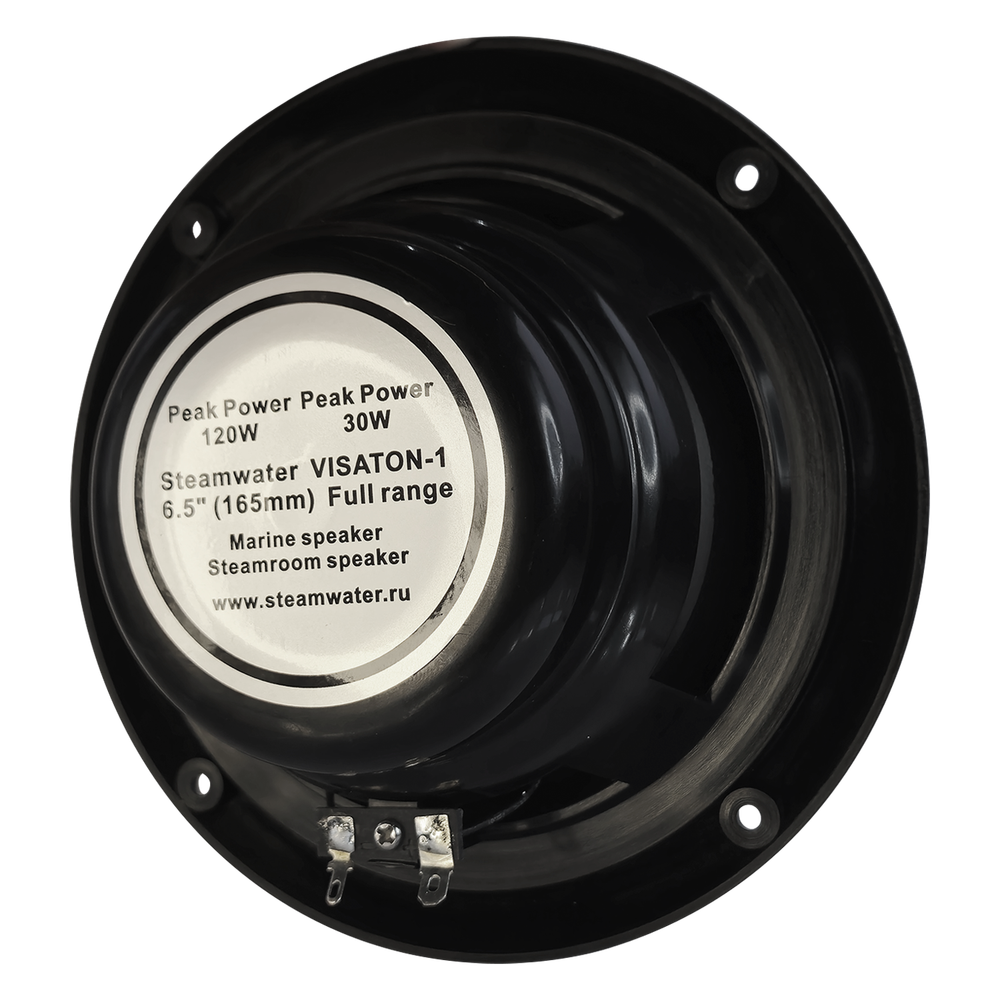 Комплект влагостойкой акустической системы для бани, сауны и хамама SENSOR White VISATON 4