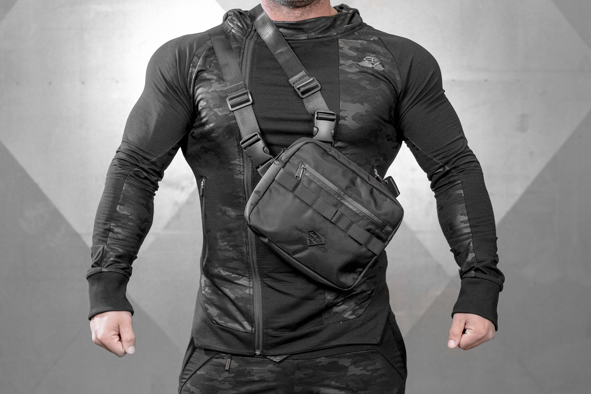 Сумка BODY ENGINEERS Tactical Front Bag Black