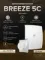 Вентилятор накладной BREEZE D125 обр.клапан белый матовый DICITI