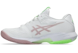 Женские теннисные кроссовки Asics Solution Speed FF 4 Clay - white/morganite