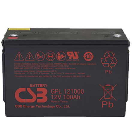 Аккумулятор CSB GPL121000 ( 100Ач / 12В ) AGM
