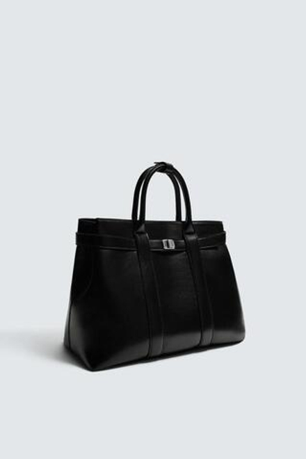 ZARA СУМКА С РЕМЕШКОМ, ЧЕРНЫЙ